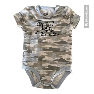 Blue Camo 🦕 Dinosaur Onesie
